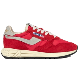 Autry Reelwind Low Sneakers, Red Nylon/Suede